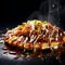 Okonomiyaki is a delightful Japanese savory pancake