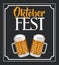 Oktober fest invitation poster