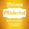 Oktoberfest background. Vector design template for beer festival in Germany