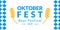 Oktoberfest banner design. Beer fest in October logo. German festival poster, sign, flyer, invitation card template. Vector