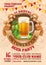 Oktoberfest beer party template