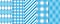 Oktoberfest blue seamless patterns. Plaid prints. Vector illustration