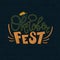 Oktoberfest celebration, logo, German Lettering. Beer festival.