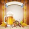 Oktoberfest fest background with copy space