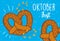 Oktoberfest festival, pretzels food traditional, celebration germany