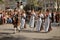 Oktoberfest festive parade in Munich, bands