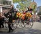 Oktoberfest festive parade in Munich, carriages