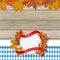 Oktoberfest Flyer Wood Foliage Emblem Pretzel