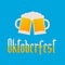 Oktoberfest fraktur font gothic lettering made of beer texture with bubbles beer and mugs. Traditional Bavarian festival. Easy to