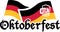 Oktoberfest with german flags