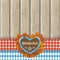 Oktoberfest Gingerbread Heart Foliage Cloth