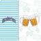 Oktoberfest greeting card design.