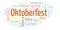 Oktoberfest horizontal word cloud.