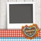 Oktoberfest Photo Heart Foliage Cloth