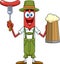 Oktoberfest Sausage Cartoon Character In Traditional Bavarian Clothes Holding A Beer And Weenie On A Fork