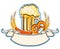 Oktoberfest symbol with beer and traditional food