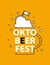 Oktoberfest. Welcome to beer festival. Invitation flyer or poster for feast.