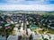Oktyabrsky city, aerial view. Bashkortostan