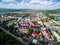 Oktyabrsky city, aerial view. Bashkortostan