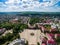 Oktyabrsky city, aerial view. Bashkortostan