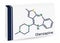 Olanzapine molecule. It is atypical antipsychotic drug for the treatment of schizophrenia, bipolar disorder. Skeletal chemical