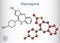 Olanzapine molecule. It is atypical antipsychotic drug for the treatment of schizophrenia, bipolar disorder. Structural chemical