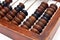 Old abacus, close up