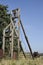 Old abanadoned mining equipment located in Victor Colorado