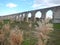 Old abandonec aquaduct in larnaka