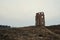 old abandoned abandoned church. autumn dark background