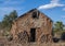 Old abandoned adobe brick dwelling in Fort Davis, Texas.