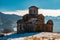 Old abandoned church in North Caucasian mountains