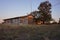 Old abandoned feed barn building