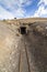 Old abandoned gold mine entrance