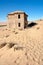 Old abandoned house in desert