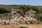 Old abandoned house  near marble quarries   at Melanes traditional village in Naxos. Greece.