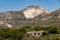 Old abandoned house  near marble quarries   at Melanes traditional village in Naxos. Greece.