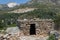 Old abandoned house  near marble quarries   at Melanes traditional village in Naxos. Greece.