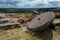 Old abandoned millstone