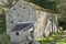 Old Abandoned Rural Limestone Barn.