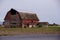 Old abandoned rustic wooden barn.