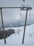 An old abandoned ski lift, winter time