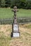 Old, abandoned stony Orthodox crosses