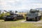 Old abandoned tanks, after war in Croatia