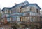 Old and abandoned wooden house in Zelenogorsk, Russia. Falling apart dachas and a complete lack of people