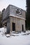 Old and abandoned wooden house in Zelenogorsk, Russia. Falling apart dachas and a complete lack of people