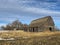 Old Abandoned Wooden Livestock Barn