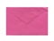 Old aged pink paper envelope isolated on white