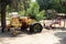 Old agricultural machinery in Israel.