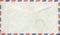 Old air mail envelope with stamp